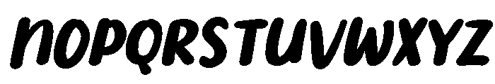 PG Snickly Slanted Font UPPERCASE