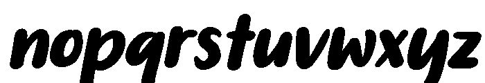 PG Snickly Slanted Font LOWERCASE