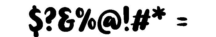 PG Snickly Font OTHER CHARS