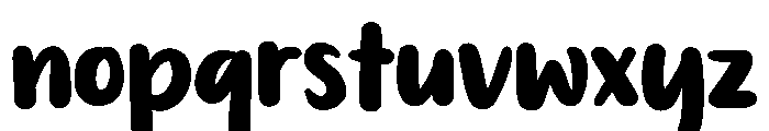 PG Snickly Font LOWERCASE