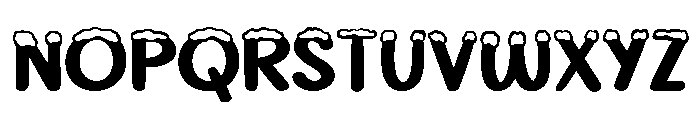 PG Snowy Holiday Regular Font UPPERCASE