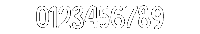 PG Soften Outline Font OTHER CHARS