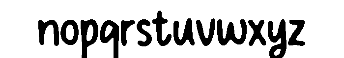 PG Soften Regular Font LOWERCASE