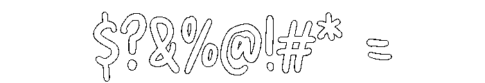 PG Solmerist Outline Font OTHER CHARS