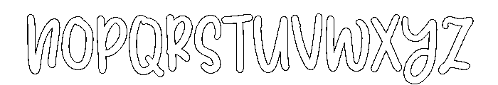 PG Solmerist Outline Font UPPERCASE