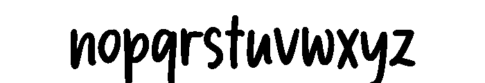 PG Solmerist Regular Font LOWERCASE