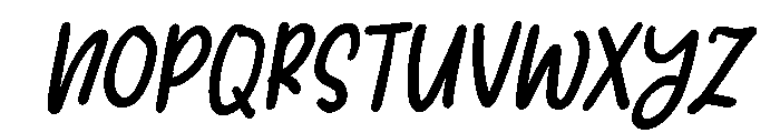 PG Solmerist Slanted Font UPPERCASE