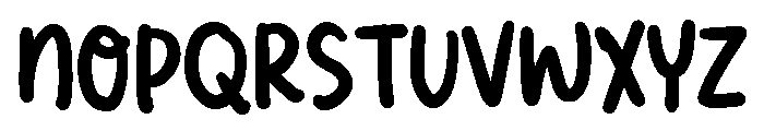 PG Someday Font LOWERCASE