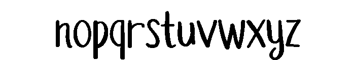 PG Sophie Regular Font LOWERCASE