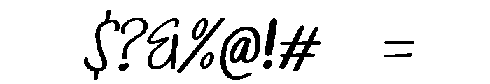 PG Sophie Slanted Font OTHER CHARS
