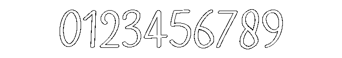 PG Sorellia Outline Font OTHER CHARS