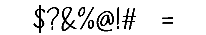 PG Sorellia Regular Font OTHER CHARS