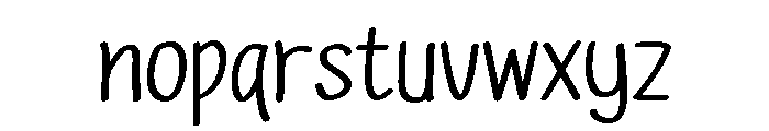 PG Sorellia Regular Font LOWERCASE