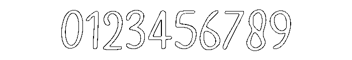 PG Sorellia Soft Outline Font OTHER CHARS