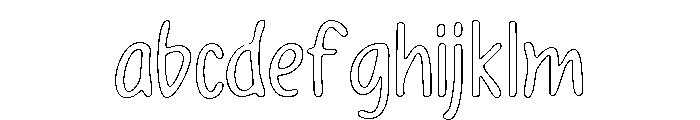 PG Sorellia Soft Outline FONT