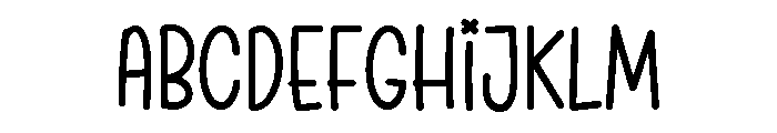 PG Spiced Snow Font UPPERCASE