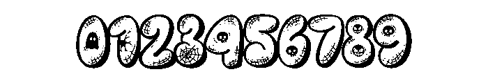 PG Spookie Regular Font OTHER CHARS