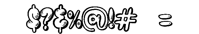 PG Spookie Regular Font OTHER CHARS