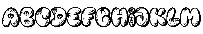 PG Spookie Regular Font UPPERCASE