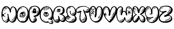 PG Spookie Regular Font LOWERCASE