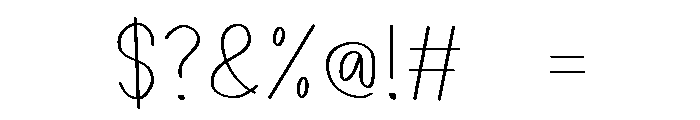 PG Sprigelle Regular Font OTHER CHARS
