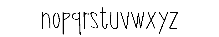 PG Sprigelle Regular Font LOWERCASE