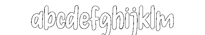 PG Spring Cutie Outline FONT
