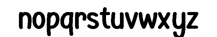 PG Squash Delight Regular Font LOWERCASE