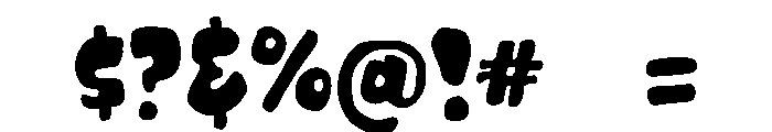 PG Squishy Doodle Regular Font OTHER CHARS