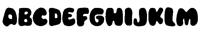 PG Squishy Doodle Regular Font UPPERCASE