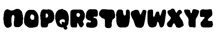 PG Squishy Doodle Regular Font UPPERCASE