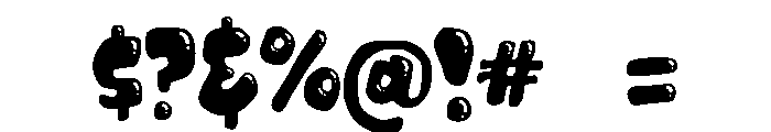 PG Squishy Drips Font OTHER CHARS