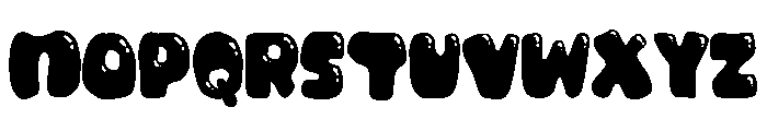 PG Squishy Drips Font UPPERCASE