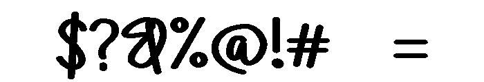 PG Street Flow Font OTHER CHARS
