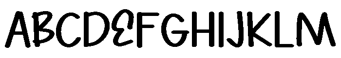 PG Street Flow Font UPPERCASE