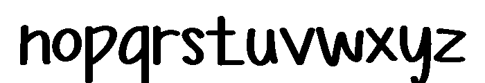 PG Street Flow Font LOWERCASE