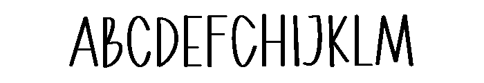 PG Stylish Handmade Font UPPERCASE