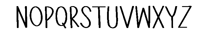 PG Stylish Handmade Font UPPERCASE