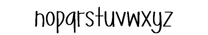 PG Stylish Handmade Font LOWERCASE