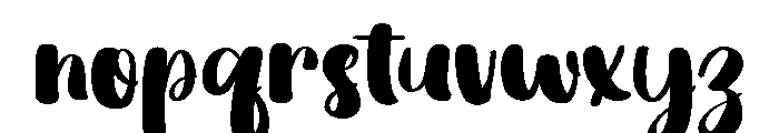 PG Stylish Regular Font LOWERCASE