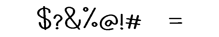 PG Sugar Candy Regular Font OTHER CHARS