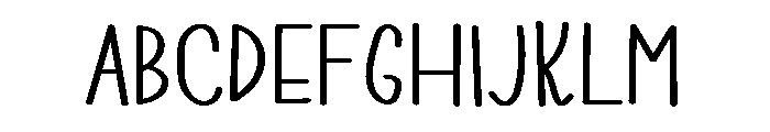 PG Sugar Candy Regular Font UPPERCASE