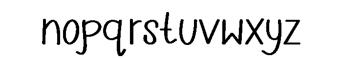 PG Sugar Candy Regular Font LOWERCASE