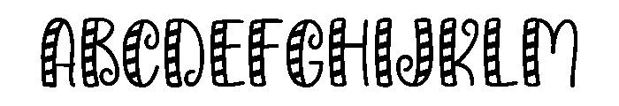 PG Sugar Ribbon Regular Font UPPERCASE