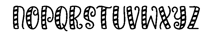 PG Sugar Ribbon Regular Font LOWERCASE