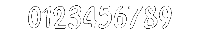 PG Summer Dream Outline Font OTHER CHARS