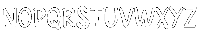 PG Summer Dream Outline Font UPPERCASE
