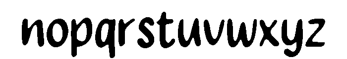 PG Summer Dream Regular Font LOWERCASE