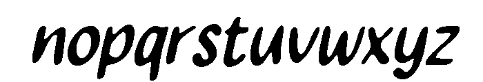 PG Summer Dream Slanted Font LOWERCASE
