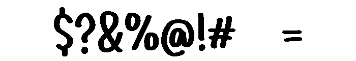 PG Sunday Bright Regular Font OTHER CHARS